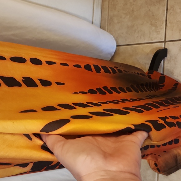 Elegant Ombre Tie Dye Maxi Dress With Pockets, L - Picture 8 of 15